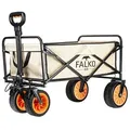 Produktbild: Genius Bollerwagen Falko Go Elektrischer Bollerwagen faltbar (breite Reifen auf allen Untergründen, Handwagen mit Motor, Gartenwagen Strandwagen für Ausflug Camping, 1- tlg), elektrisch nutzbar, zusammenklappbar