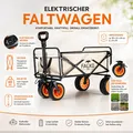 Produktbild: Genius Elektro-Bollerwagen Handwagen faltbar Falko Go Beige 60 Kg NEU