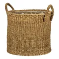 Produktbild: Scheurich Seegras 33, Korbgefäß/Korb-Pflanzgefäß/Korbtopf mit Griffen aus Seegras Farbe: Nut, 35 cm Durchmesser, 31 cm hoch, 26,9 l Vol.