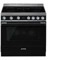 Produktbild: Smeg Kombistandherd, SMEG CPF9IPBL, Induktion, Schwarz, 90 cm