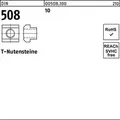 Produktbild: T-Nutenstein DIN 508 M16x 18 10 10 Stück