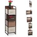 Produktbild: Relaxdays Schubladenschrank, Mehrfarbig, Textil, Metall, Holzwerkstoff, 31x99.5x31.5 cm, Wohnzimmer, Kommoden & Sideboards, Kommoden