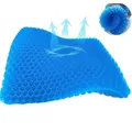 Produktbild: Orthopädisches Sitzkissen, Memory Gel, Steißbeinkissen, Ergonomisches Druckentlastungskissen, Bürostuhl, Rollstuhlsitz, Blau - COMFORTKA - Blau