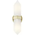 Produktbild: Elstead Lighting Wandleuchte Alora, Messing, Metall, Glas, 9.1x38.1 cm, Lampen & Leuchten, Innenbeleuchtung, Leuchten nach Räumen, Treppenbeleuchtung