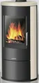 Produktbild: Justus Kaminofen Austin 7 Korpus Stahl Schwarz Kalkstein Cream (7 kW)