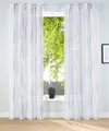 Produktbild: my home Gardine Dimona (2 St), Ösen, transparent, Voile, 2-er Set, transparent, Voile, Polyester, Wellen