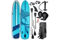 Produktbild: BRAST SUP-Board Family Aufblasbares Stand up Paddle Set XXL - 370x87x15cm bis 210kg, inkl. Zubehör 2X Kajak-Sitz 2X Fußschlaufe, (5 Jahre Garantie), 2X Paddel Pumpe Rucksack