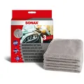 Produktbild: Auto Poliertuch SONAX MicrofaserTuch soft touch, 3 Stück mit optimaler Oberfläche, für Innen und Außen