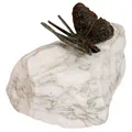 Produktbild: YERD Bronze Schmetterling mit offene FlÃ¼gel 7x6cm auf Rosario Stein Rottenecker