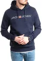 Produktbild: JACK & JONES Male Kapuzenpullover Logo Kapuzenpullover (Navy Ghost Print (Corp 054, M))