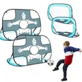 Produktbild: 2er Set: Fussballtor mit Torwand für Kinder - 125x80 Pop-Up Fußballtor Faltbar