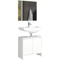 Produktbild: Basix Badmöbelset Weiß.
