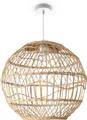Produktbild: Paco Home Pendelleuchte MAITE, ohne Leuchtmittel, Rattan Hängeleuchte Korblampe Rund E27 Boho Stil Modern Wohnzimmer