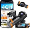 Produktbild: Vantrue N5S 4-Kanal Dashcam 2.7K vorne innen hinten GPS WLAN IR NEU & OVP