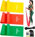 Produktbild: GYMERK Fitnessbänder 3er-Set, 1.8m Gymnastikband mit 3 Widerstandsstufen