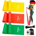 Produktbild: GYMERK Fitnessbänder 3er-Set, 1.8m Gymnastikband mit 3 Widerstandsstufen,