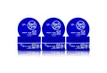 Produktbild: RedOne Haarwachs Haarwachs Styling Wax 150ml Blue, 3-tlg.