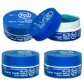 Produktbild: 4x RedOne Full Force Aqua Hair Wax Blue - 150ml | Maximum Control, Halt & Glanz