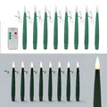 Produktbild: 8 schwebende fliegende LED Weihnachtskerzen - Flying Candles Fernbedienung Grün