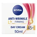 Produktbild: NIVEA Anti-Falten + Straffende Creme Alter 45+ (50 ml), Altersspezifische Gesichtspflege Intensive Hautpflege mit Aprikosenkern und Sheabutter, Sonnenschutz mit UV-Filter