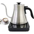Produktbild: Greenmigo Elektrischer Wasserkocher Schwanenhals 1 Liter,Kaffee Teekanne Wasserkessel,Edelstahl Temperaturregelung,Schnellheizung Variable Temperatur