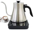 Produktbild: Greenmigo Elektrischer Schwanenhals Wasserkocher Kaffee- und Teekanne,Edelstahl Temperaturregelung Wasserkocher,Schnellheizung Variable Temperatur,1 Liter Wasserkessel,360°Basis