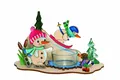 Produktbild: Kuhnert Kreativset Bastelset - Teelichthalter - Schneemann Ski-Fahrer - aus Holz, Deko aus dem Erzgebirge - 15 x 9 x 9 cm - Made in Germany