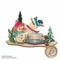 Produktbild: Teelichthalter Schneemänner/ Schneemann Holz-Bastelset Bausatz, Kuhnert 10186