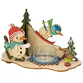 Produktbild: Bastelset Kuhnert Hobaku Kreativset Teelichthalter Schneemann Sportler 15 x 9 cm