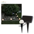 Produktbild: Solar LED Lichterkette mit 6 Kugeln, hängen o stecken, ca.7m, zB Wegbeleuchtung