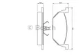 Produktbild: BOSCH 0986424364 Bremsbelagsatz. Scheibenbremse