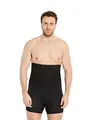 Produktbild: FINN Shapewear Herren Boxershorts – Bodyshaper Mieder mit Bauchweg Effekt – Figurformende Unterhose für Männer – Stützende Shaping Shorts aus Baumwolle für Bauch und Hüfte Schwarz L