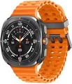 Produktbild: Samsung Galaxy Watch Ultra - 47 mm - Titan - intelligente Uhr mit marine band - Gummi - Orange - Bandgröße: S/M/L - Anzeige 3.8 cm (1.5
