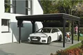 Produktbild: Einzelcarport SKAN HOLZ Grunewald inkl. Pfostenanker, EPDM Folie 427 x 554 cm anthrazit