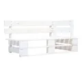 Produktbild: vidaXL Gartenlounge-Set, 4-tlg. Paletten-Lounge-Set Weiß Imprägniertes Kiefernholz