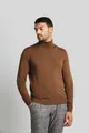 Produktbild: Rollkragenpullover aus 100 % Merinowolle, Gr. XXL, cognac