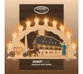 Produktbild: Weigla Schwibbogen Zwönitz, Lichterbogen aus Holz, Fachwerkhaus, Made in Germany (1-tlg), Erzgebirge garantiert, Weihnachtsdeko Innen, Weihnachtsbeleuchtung
