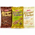 Produktbild: Zetti Knusperflocken 3er Mix Zartbitter Klassik Weiß 380g Probierpaket