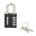 Produktbild: Master Lock 7641EURDBLK Zahlensschloss mit Sicherheitsnotschlüssel – für den Innenbereich, 78 x 40 x 16 mm