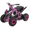 Produktbild: Actionbikes Motors Kinderquad Racer | 1000 Watt - 36 V - Pocket Quad bis 24 km/h - 3 Stufen - Kinder Elektroquad - Elektro Auto (Schwarz/Pink) - Rosa