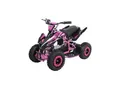 Produktbild: Kinderquad Racer 1000, Pocket-Quad mit 1000 Watt Elektromotor, 3 Batterien, Stoßdämpfer, bis 24 km/h (Schwarz/Pink)