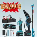 Produktbild: 4IN1 Akku Kettensäge Für Makita Teleskop Hochentaster Gartenschere Mit 21V Akkus