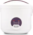 Produktbild: REISHUNGER Reiskocher & Dampfgarer mit Keramikbeschichtung, Weiß, 1,8L - bis zu 10 Portionen - Schnelle Zubereitung ohne Anbrennen