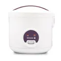 Produktbild: REISHUNGER Reiskocher & Dampfgarer mit Keramikbeschichtung, Weiß, 1,8L - bis zu 10 Portionen - Schnelle Zubereitung ohne Anbrennen - Mit Warmhaltefunktion inkl. Dämpfeinsatz, Löffel & Messbecher