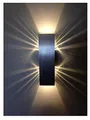 Produktbild: SpiceLED | ShineLED-6 | Wandleuchte 2x3W Warmweiß | hell silbernes Gehäuse | Schatteneffekt | High-Power LED Wandlampe dimmbar