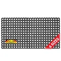 Produktbild: Ringgummimatte Gummimatte Wabenmatte mit Lochmuster Drainage Fußmatte Fußabtreter mit Löchern Schmutzfangmatte wetterfest Outdoor 50x100cm
