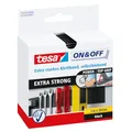 Produktbild: tesa On & Off Extrastarkes Klettband - Selbstklebende Klettstreifen zum Befestigen schwerer Gegenstände, extra stark - 100cm x 5 cm