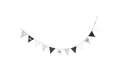 Produktbild: roba® Wimpelkette 12 Wimpel (2m), Länge Kette 3m, Baby- & Kinderzimmer