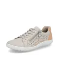 Produktbild: Rieker Damen Low-Top Sneaker 52824, Frauen Halbschuhe,Turnschuhe,Laufschuhe,straßenschuhe,Strassenschuhe,Sportschuhe,beige (60),38 EU / 5 UK