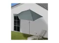 Produktbild: Sonnenschirm halbrund Lorca, Halbschirm Balkonschirm, UV 50+ Polyester/Alu 3kg ~ 300cm anthrazit ohne Ständer